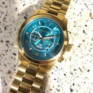 NWT Michael Kors Oversized Gold-Tone Watch